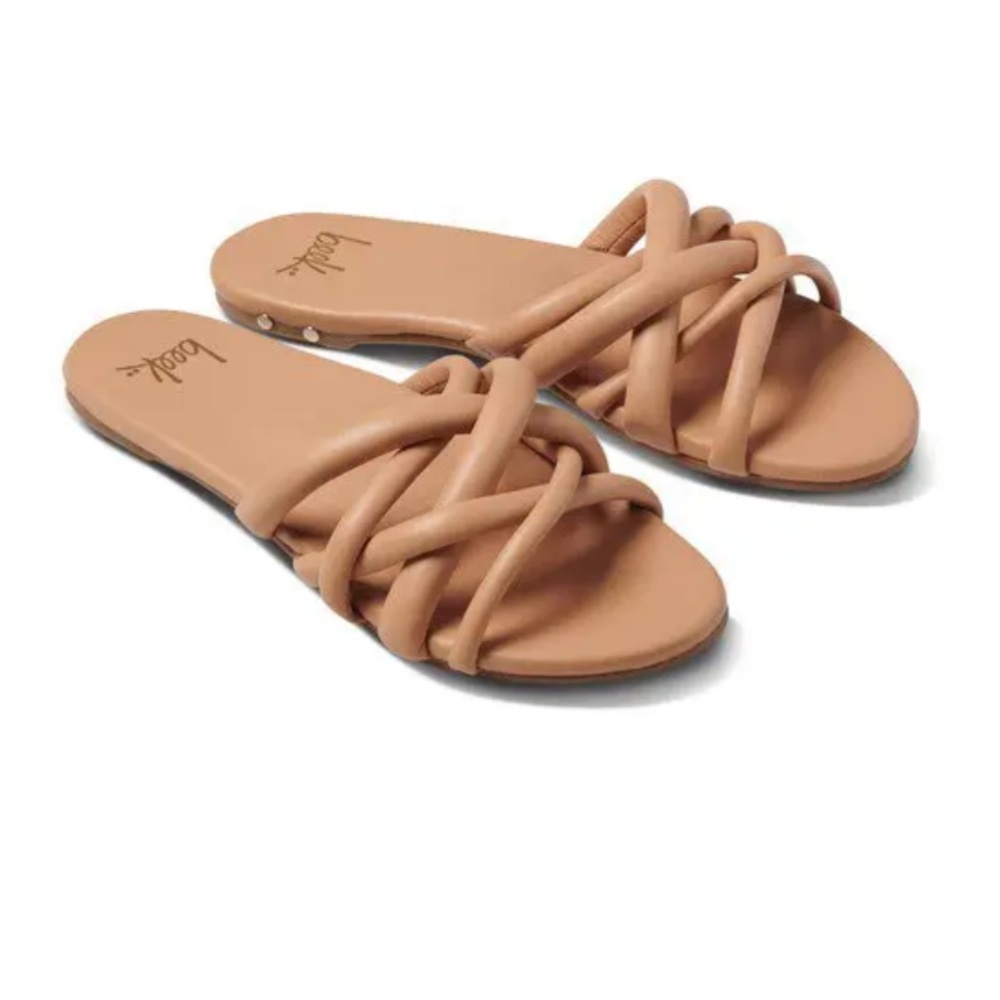 beek Leather Puffback Flat Sandals | Beach | Size 7